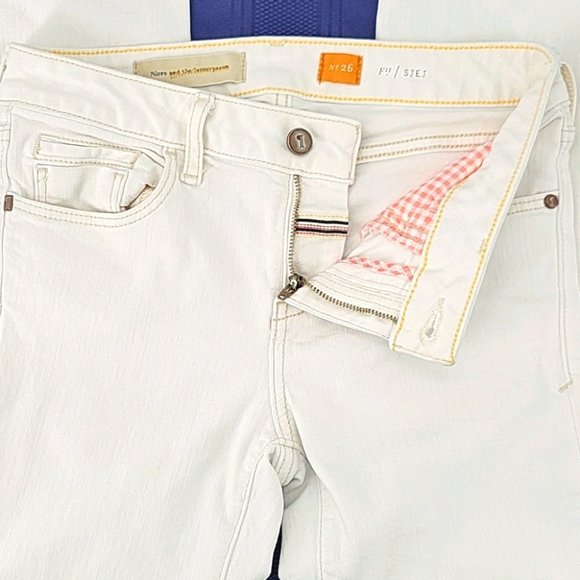 Pilcro and the Letterpress White Ankle Jeans Size 26 - Picture 7 of 16